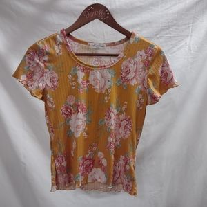 Women's floral tee, size medium